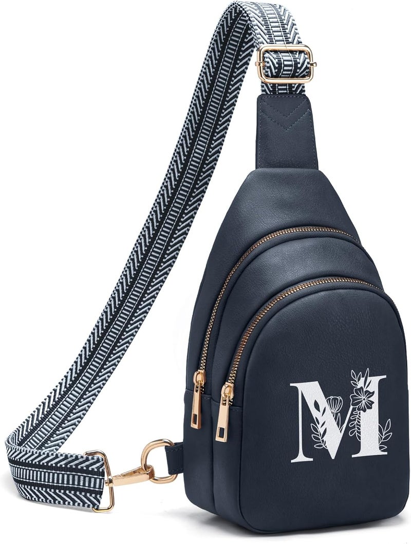 Viverte Crossbody Bags for Women Initial Sling Bag Cross Body Fanny Packs Personalized Gifts for Mom Women Wife - Image 1